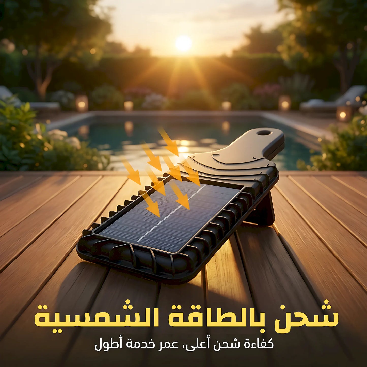 كشاف شمسي ذكي بقوة إضاءة عالية وبمستشعر الحركة