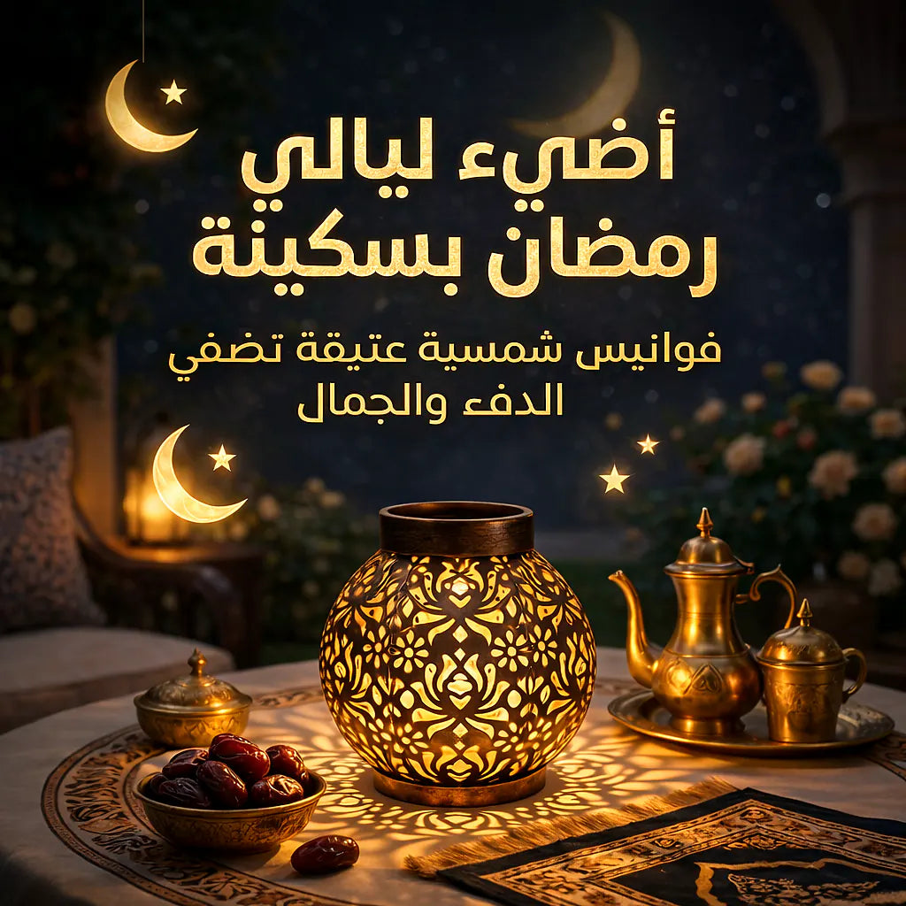 مصابيح عتيقة تشحن بالطاقة الشمسية